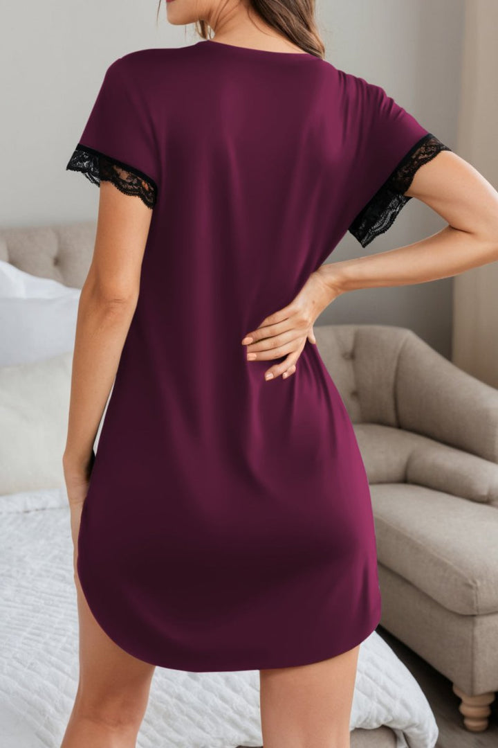 Monika Elegant Nightgown Sleep Dress