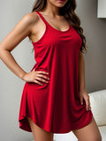 Elegant Nightgown Sleeveless Sleep Dress