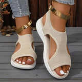 Women'S Breathable Mesh Slip-On Sneakers - Casual Summer Shoes with Open-Toe Design