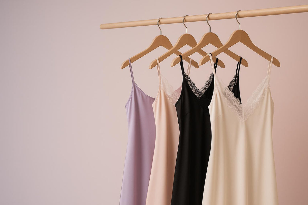 Nightgowns on hangers